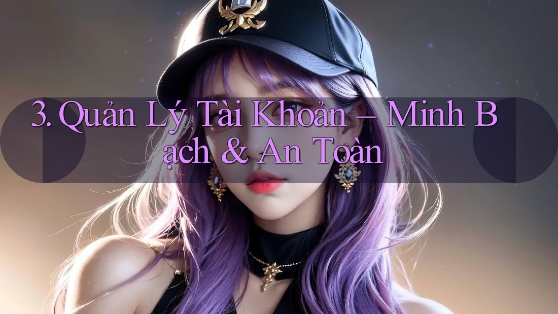 3. Quản Lý Tài Khoản – Minh Bạch & An Toàn