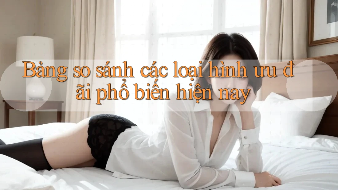 Bảng so sánh các loại hình ưu đãi phổ biến hiện nay Bảng so sánh các loại hình ưu đãi phổ biến hiện nay