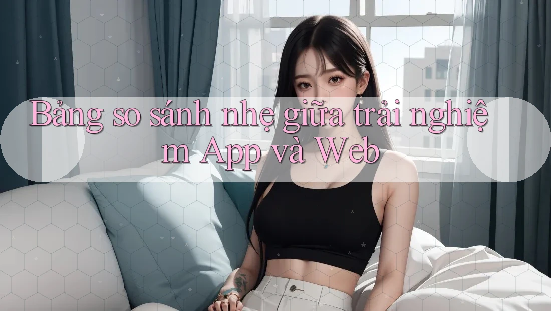 Bảng so sánh nhẹ giữa trải nghiệm App và Web