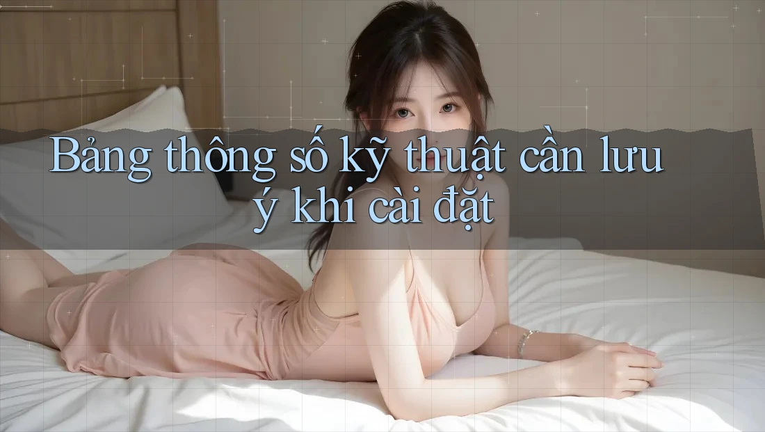 Bảng thông số kỹ thuật cần lưu ý khi cài đặt Bảng thông số kỹ thuật cần lưu ý khi cài đặt