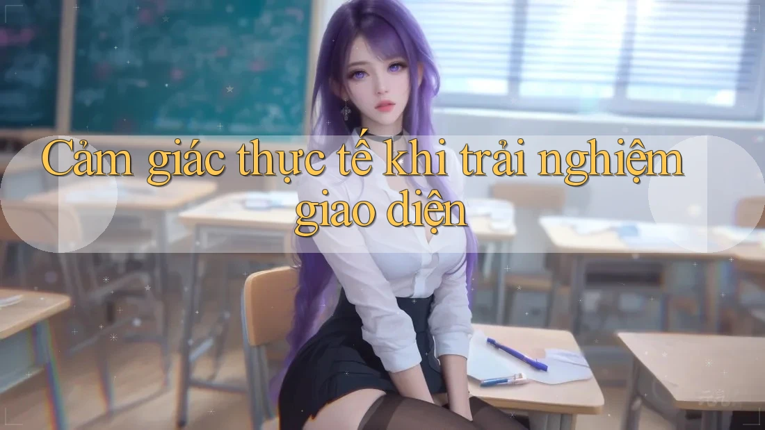 Cảm giác thực tế khi trải nghiệm giao diện