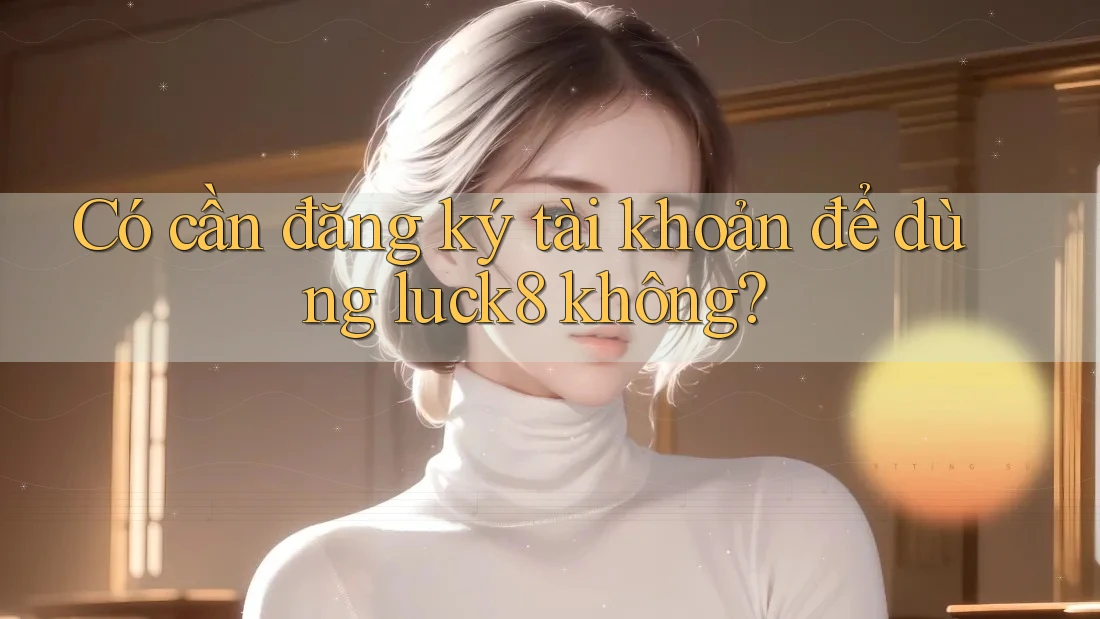 Có cần đăng ký tài khoản để dùng luck8 không?