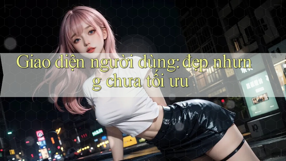 Giao diện người dùng: đẹp nhưng chưa tối ưu Giao diện người dùng: đẹp nhưng chưa tối ưu