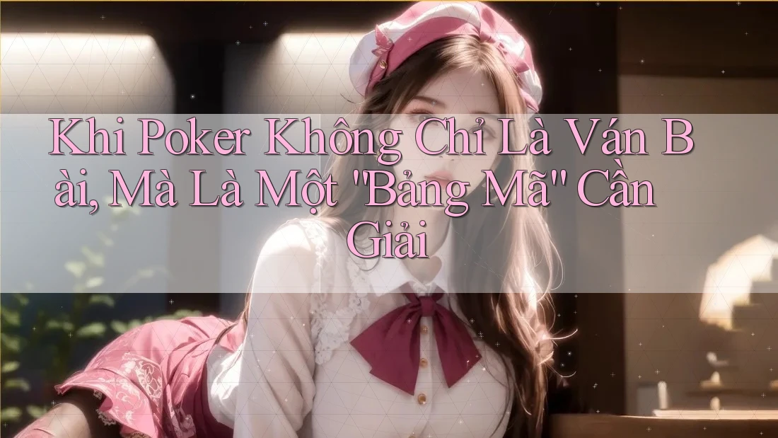 Khi Poker Không Chỉ Là Ván Bài, Mà Là Một “Bảng Mã” Cần Giải