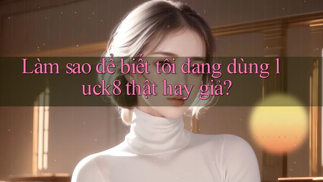 Làm sao để biết tôi đang dùng luck8 thật hay giả?