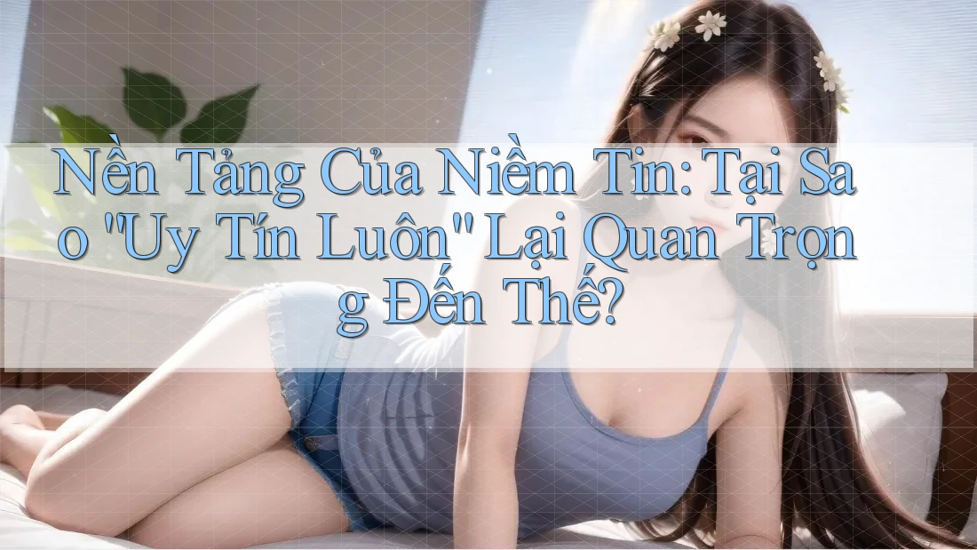 Nền Tảng Của Niềm Tin: Tại Sao “Uy Tín Luôn” Lại Quan Trọng Đến Thế? Nền Tảng Của Niềm Tin: Tại Sao “Uy Tín Luôn” Lại Quan Trọng Đến Thế?