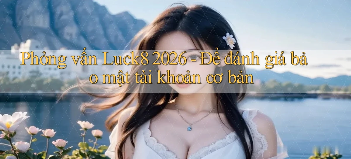 phỏng vấn luck8 2026   để đánh giá bảo mật tài khoản cơ bản
