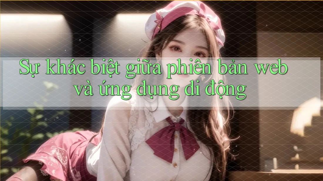 Sự khác biệt giữa phiên bản web và ứng dụng di động