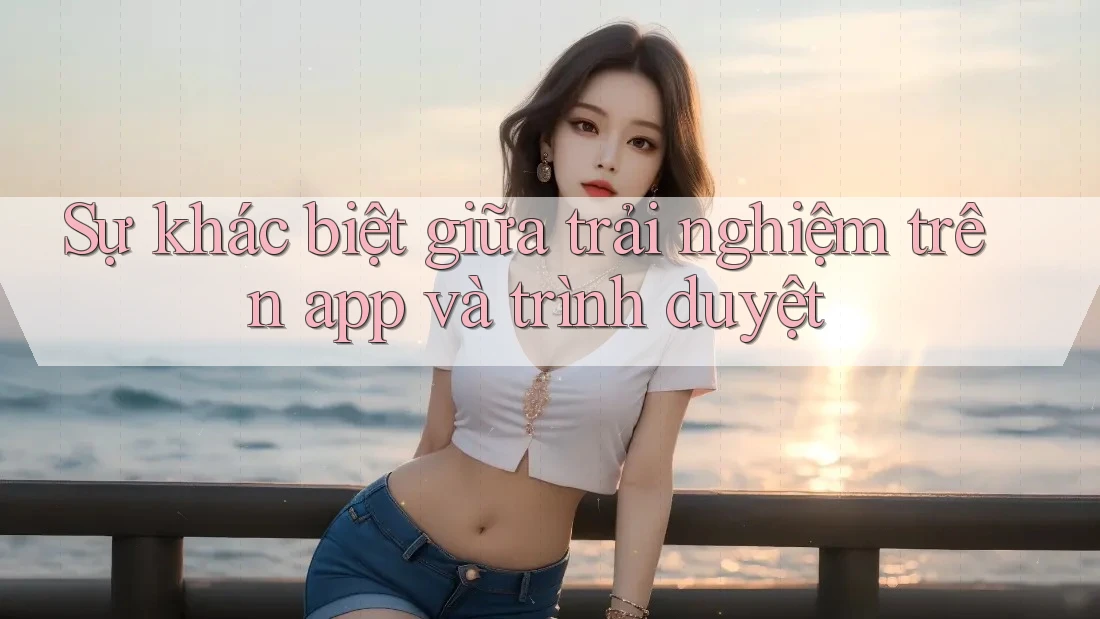 Sự khác biệt giữa trải nghiệm trên app và trình duyệt