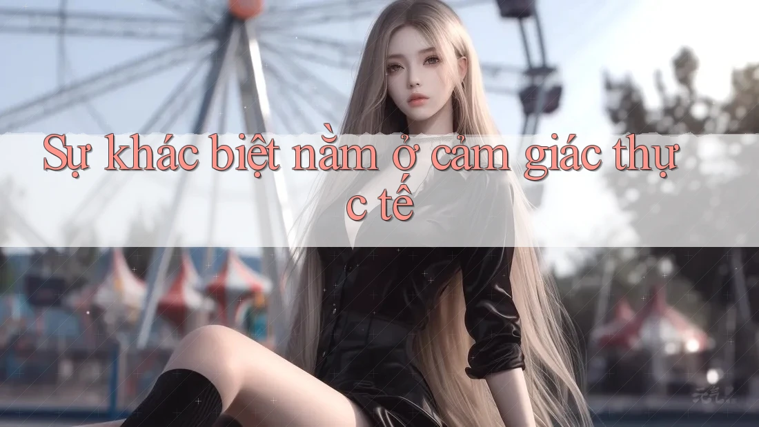 Sự khác biệt nằm ở cảm giác thực tế Sự khác biệt nằm ở cảm giác thực tế