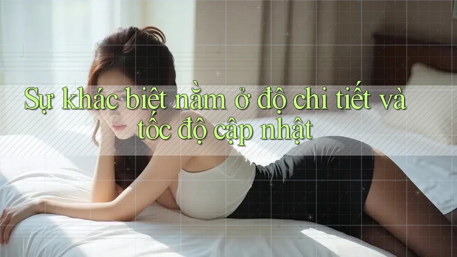 Sự khác biệt nằm ở độ chi tiết và tốc độ cập nhật Sự khác biệt nằm ở độ chi tiết và tốc độ cập nhật
