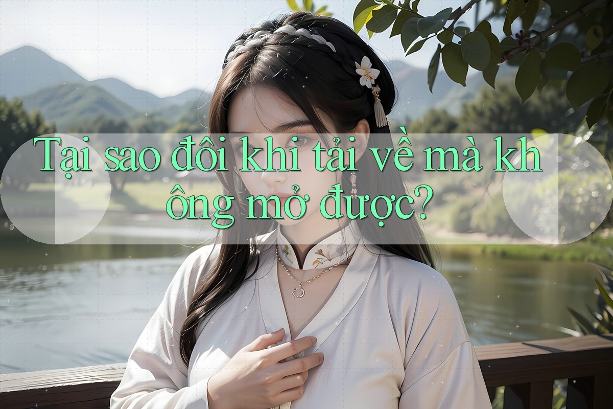 Tại sao đôi khi tải về mà không mở được? Tại sao đôi khi tải về mà không mở được?