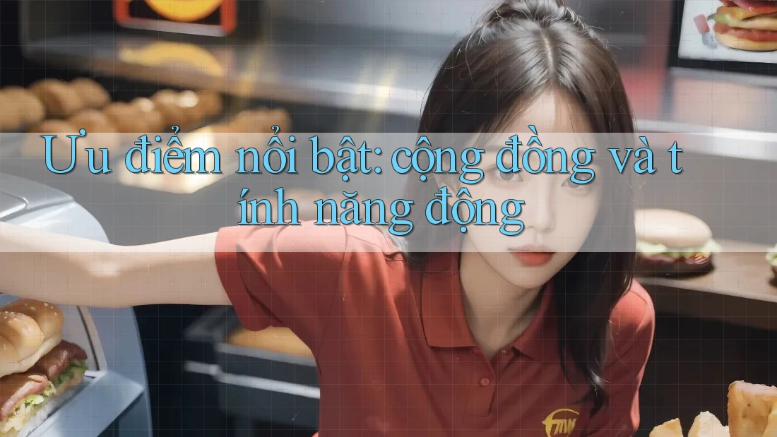 Ưu điểm nổi bật: cộng đồng và tính năng động Ưu điểm nổi bật: cộng đồng và tính năng động